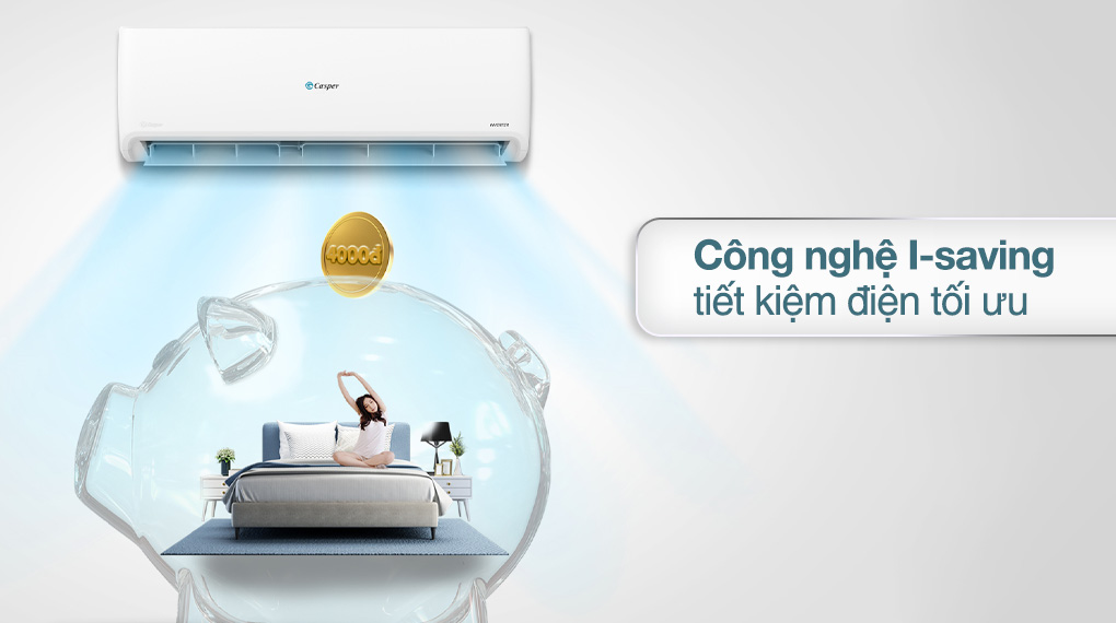 Máy lạnh Casper Inverter 1 HP GC-09IS35 - Tiết kiệm điện